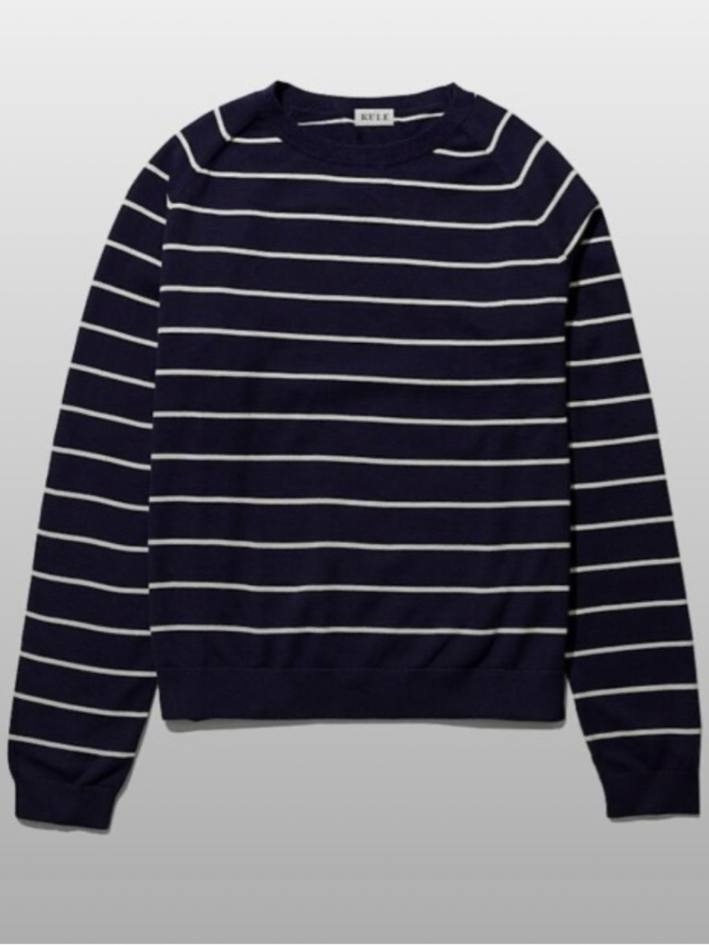 NWT KULE The Lennon Sweater Navy Stripe